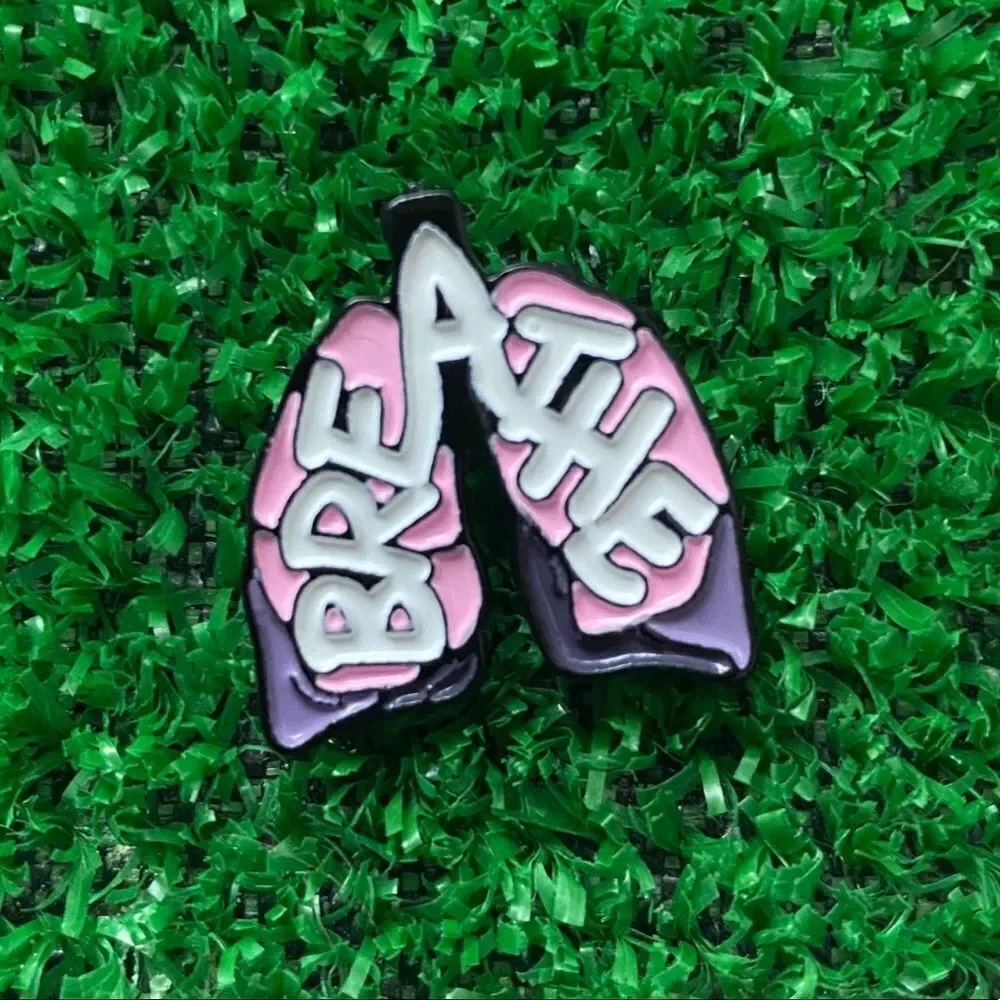Lungs Breathe Enamel Pin/ Brooch Lapel